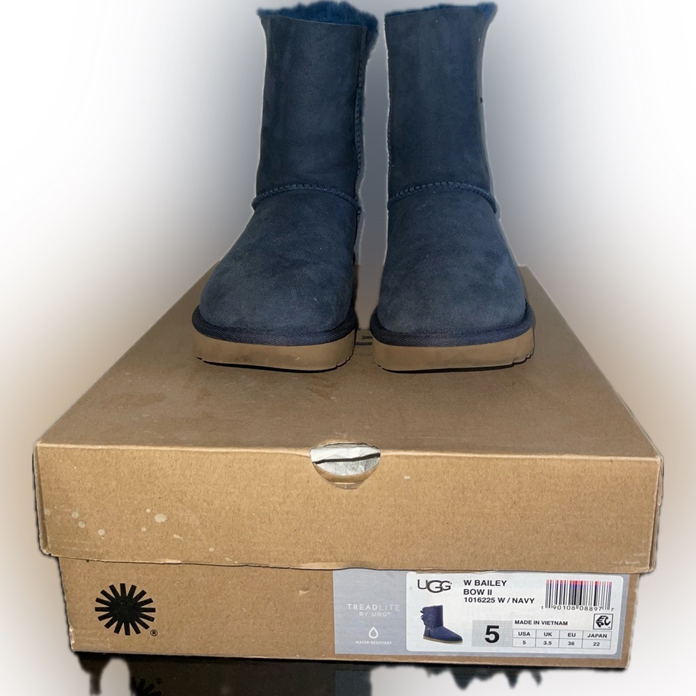 Blue Bailey Bow Uggs - image 2